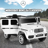 12V Mercedes-Benz G63 Licensed Kids Ride On Car with Remote Control-Red