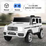 12V Mercedes-Benz G63 Licensed Kids Ride On Car with Remote Control-Red