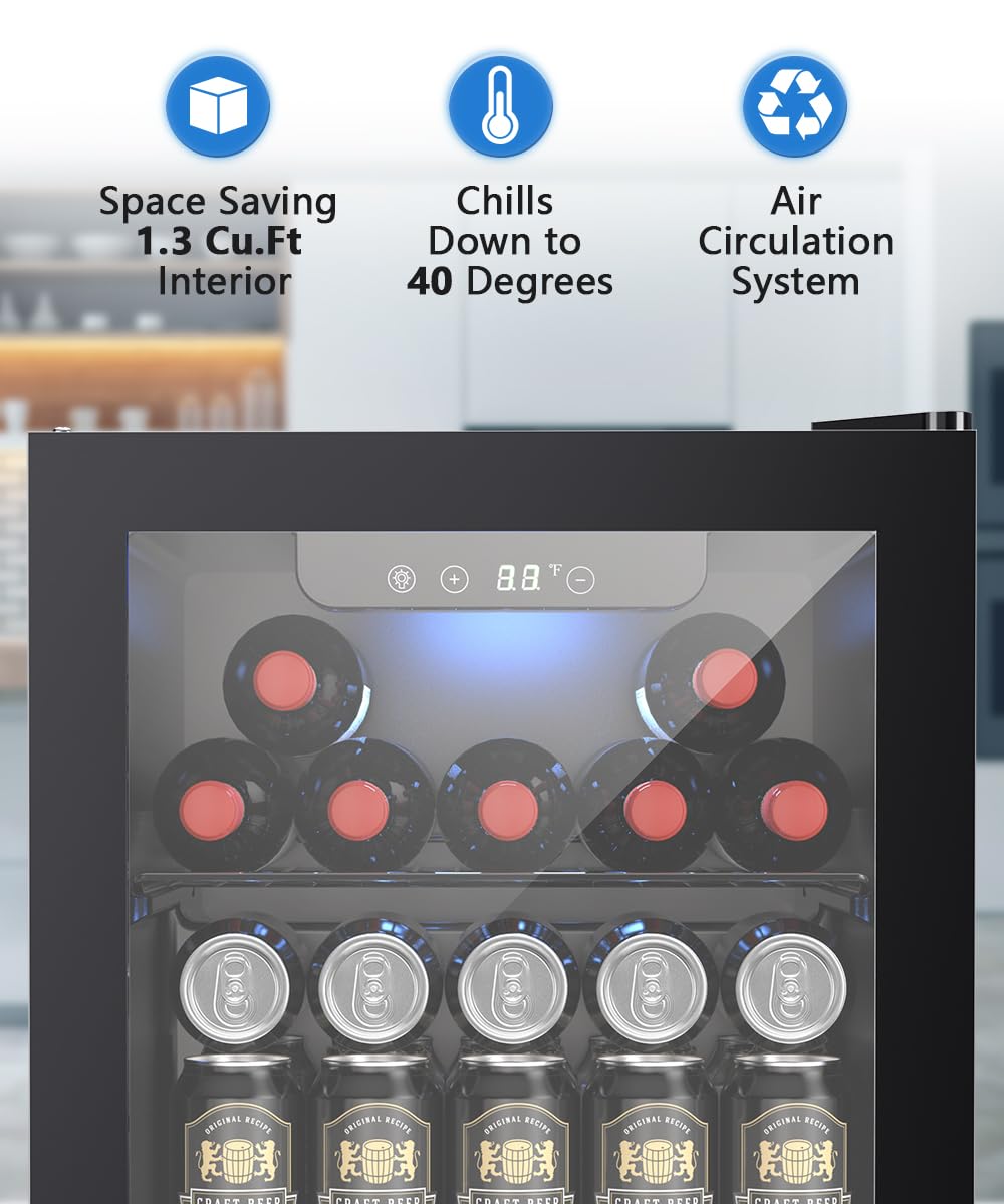 1.3 Cu.Ft Beverage Refrigerator Cooler W5836H