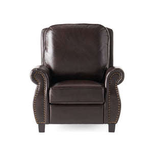 Wide Manual Club Recliner - Brown by Couch.com