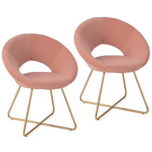 4-Piece Kitchen & Dining Bundle: Modern Velvet Accent Chair (Set of 2) + Height Adjustable Bar Stools (Set of 2)