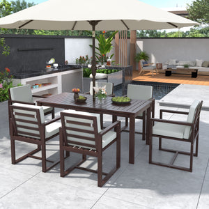Patio Dining Set Outdoor Dining Table And Chair Set With And Removable Cushions For Patio by Couch.com