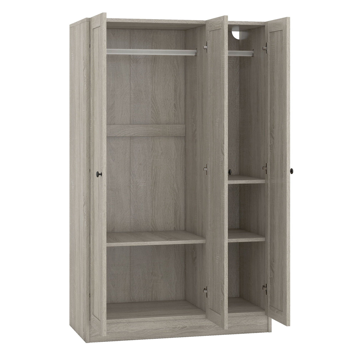 3 Door Shutter Wardrobe With Shelves by Couch.com