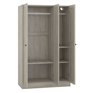 3 Door Shutter Wardrobe With Shelves by Couch.com