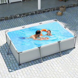 690/978/1158/1617 Gal Outdoor Family Swimming Pool with Metal Frame-10 ft
