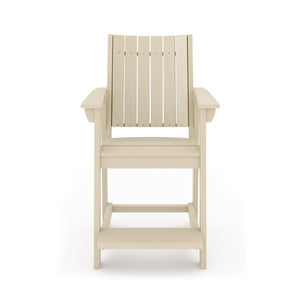 Modern Counter Chair Sleek HDPE Poly Lumber For Dining, Patio, And Garden Comfort by Couch.com