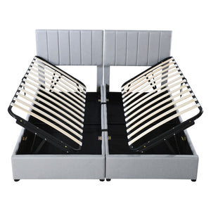 Upholstered Platform Bed With A Hydraulic Storage System by Couch.com