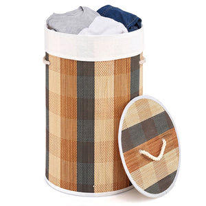 13.2 Gal Laundry Hamper with Removable and Machine-Washable Liner-Multicolor