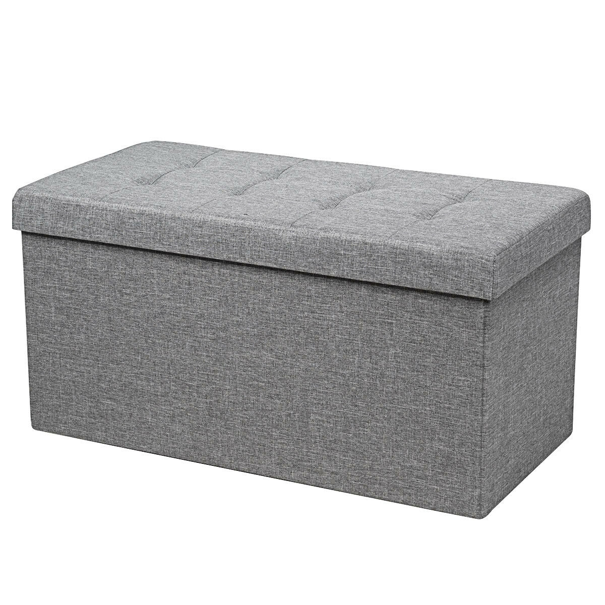 31.5 Inch Fabric Foldable Storage with Removable Storage Bin-Dark Gray