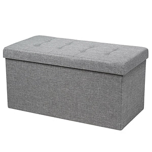 31.5 Inch Fabric Foldable Storage with Removable Storage Bin-Dark Gray