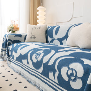 Chenille Sofa Cover Blanket, Couch Cover Blanket Throws for Couches Living Room Furniture Throw Covers