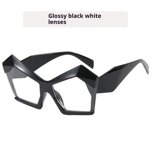 Oversized Square Cateye Polarized Sunglasses Big Trendy Style Fashionable Personality Big Frame Sunglasses New Fashionable & Popular Street Style Sunglasses For Women