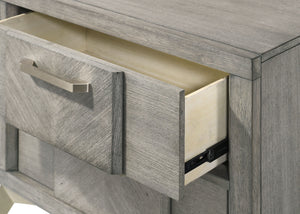 2 Drawer Night Bookmatched Veneers - Gray by Couch.com