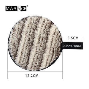 1/3PCS New Makeup Removal Sponge Flutter Wash Cotton Flapping Reusable Wet Sponge Face Puff Soft Natural Cleaner Premium Microfiber Cloth