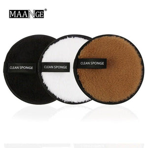 1/3PCS New Makeup Removal Sponge Flutter Wash Cotton Flapping Reusable Wet Sponge Face Puff Soft Natural Cleaner Premium Microfiber Cloth