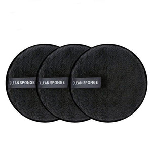 1/3PCS New Makeup Removal Sponge Flutter Wash Cotton Flapping Reusable Wet Sponge Face Puff Soft Natural Cleaner Premium Microfiber Cloth