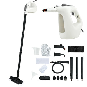 1400W Handheld Steam Cleaner with 14-Piece Accessory Kit and Child Lock-Gray