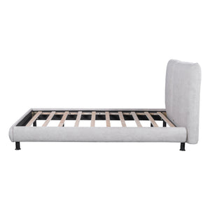 Upholstered Platform Bed With 2 Large Headrests And Thick by Couch.com