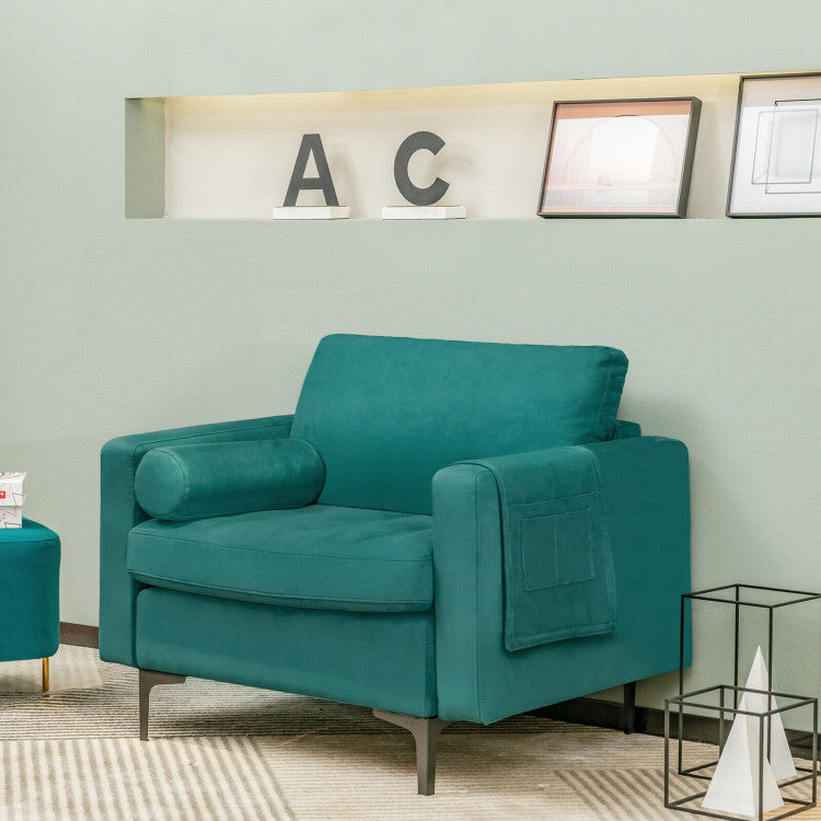 Home Fitness & Relaxation Set  “ 3 in 1 Folding Treadmill and Modern Accent Chair