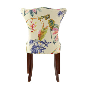 Paradise - Upholstered Accent Chair Printed On - Off-White Floral by Couch.com
