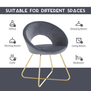 Modern Accent Velvet Lounge Chair by Couch.com