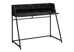 Computer Desk For Home Office, Laptop, Storage Shelves, Marble Look Contemporary & Modern by Couch.com