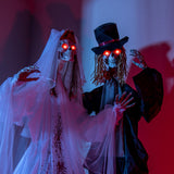 Halloween Animatronic Standing Bride 7.2 FT Haunted House Decoration