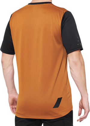 100% Ridecamp Jersey - Terracotta/Black - Medium 40027-00016