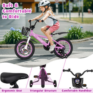 14 Inch Kids Bike for 3-5 Years Old Sport Bicycle with Adjustable Handlebar and Saddle-14 inches