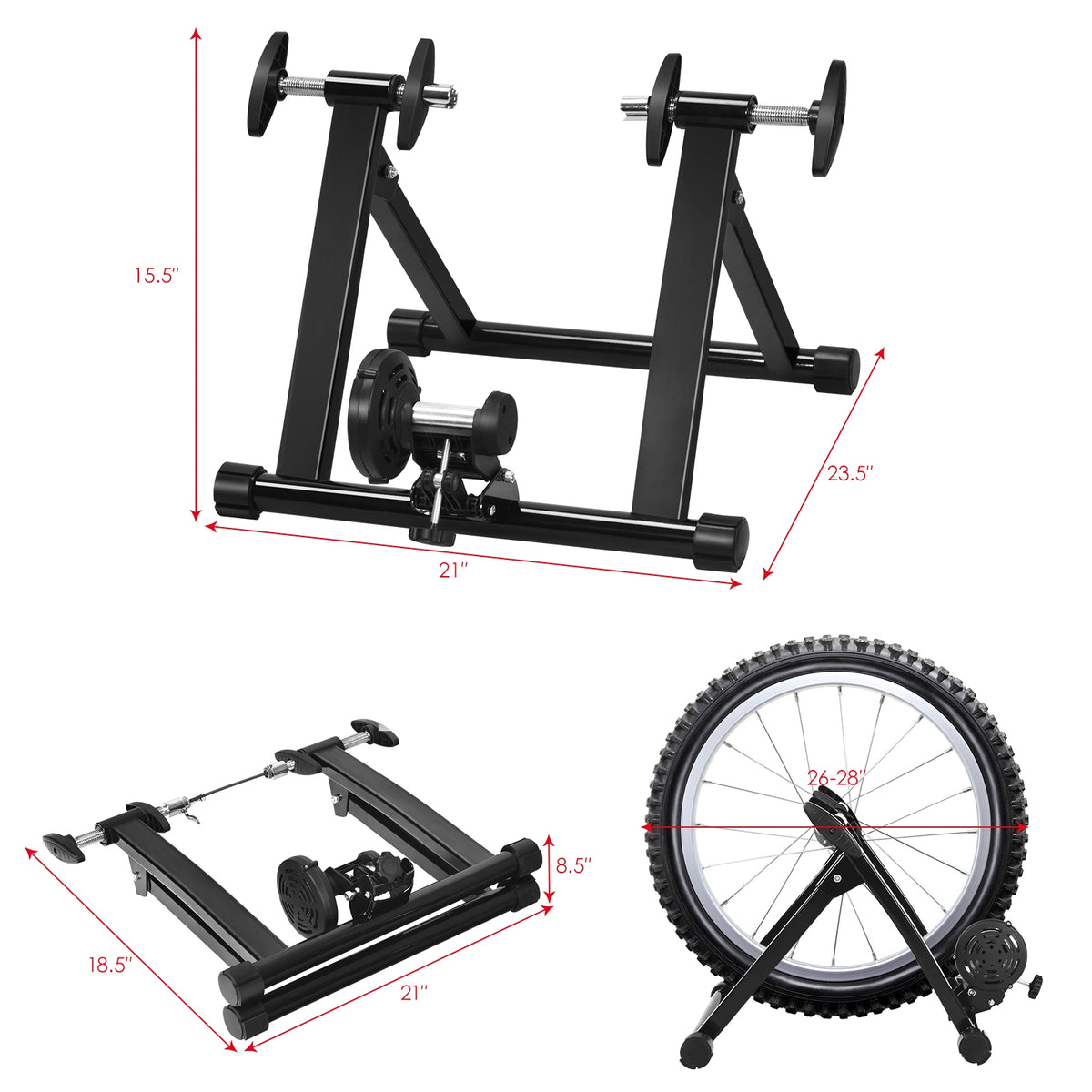 Portable Folding Steel Bicycle Indoor Exercise Training Stand