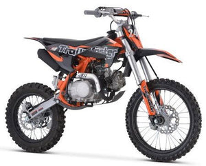 TrailMaster TM24 125cc Dirt Bike 4-Speed Semi Auto (17/14), Ages 12 and up