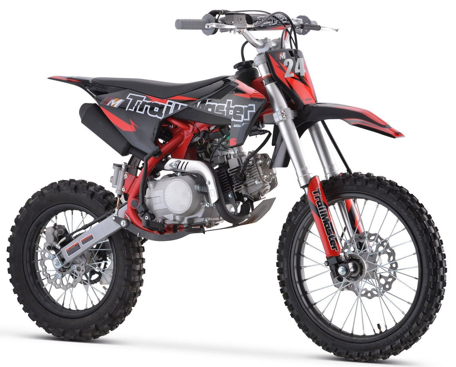 TrailMaster TM24 125cc Dirt Bike 4-Speed Semi Auto (17/14), Ages 12 and up