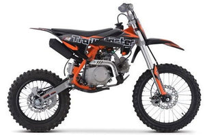 TrailMaster TM24 125cc Dirt Bike 4-Speed Semi Auto (17/14), Ages 12 and up