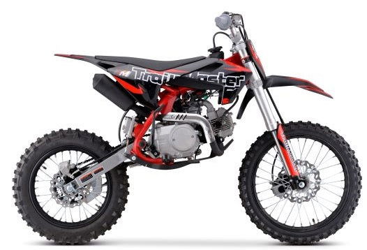 TrailMaster TM24 125cc Dirt Bike 4-Speed Semi Auto (17/14), Ages 12 and up