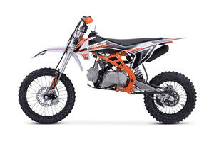 TrailMaster TM29 125cc Dirt Bike, Large Frame, 4-Speed Manual, with Electric Start (17/14), Ages 12 and up
