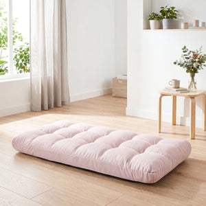 14-Position Adjustable Folding Lazy Gaming Sofa-Light Pink