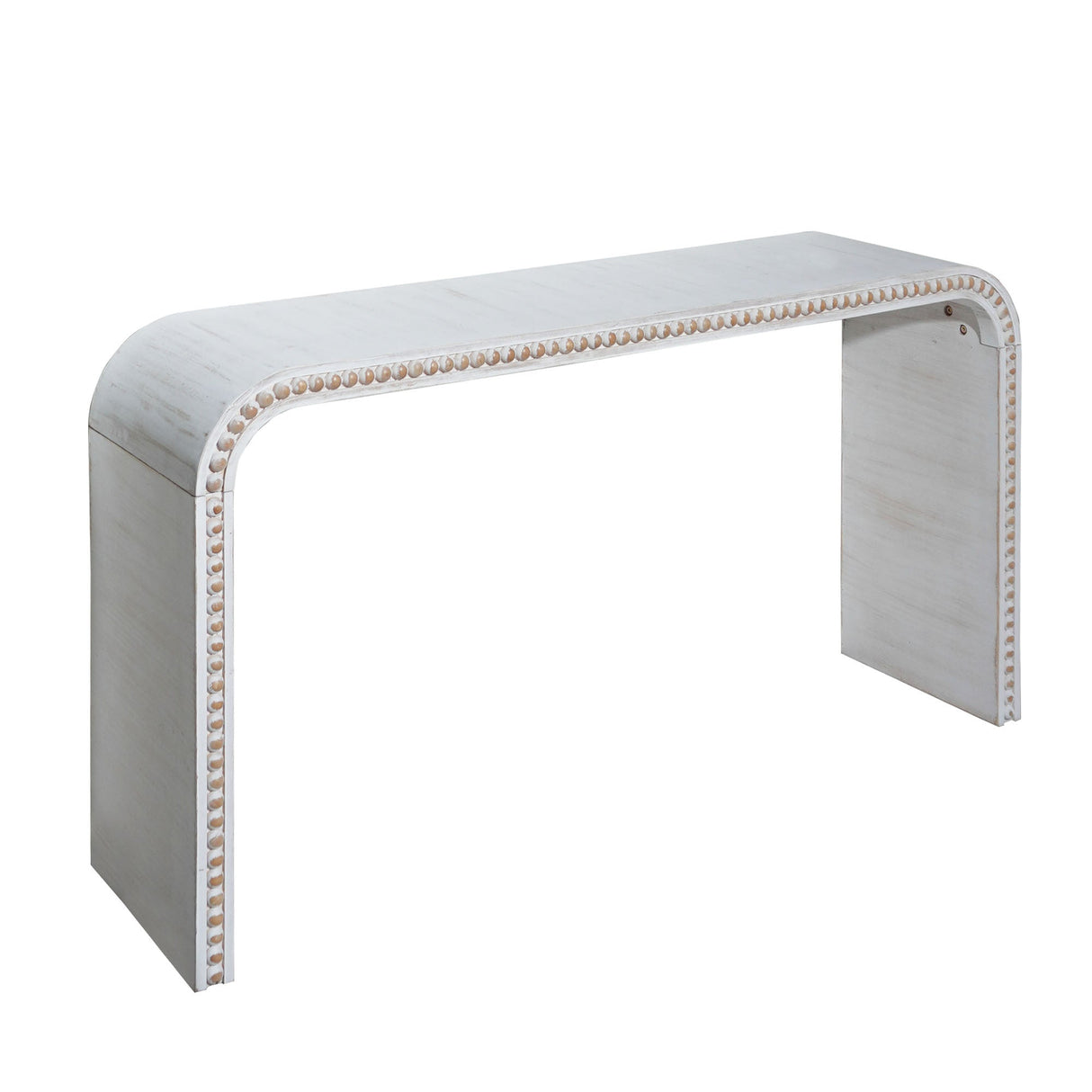 Washed White Console Table, 59in Entryway Table