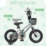 14 Inch Kids Bike Adjustable with Transparent Chain Cover for 4-5 Years Old
