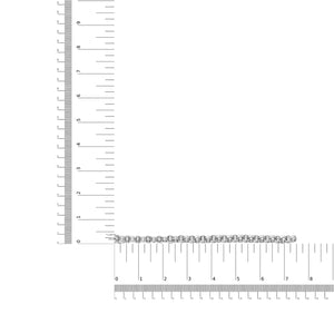 14K White Gold 1/2 Cttw Diamond Knotted Byzantine Link Bracelet (H-I Color, I2-I3 Clarity) - 7" Inches