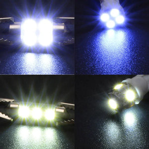 14Pcs T10 36mm LED Interior Car Accessories Kit Map Dome License Plate Lights