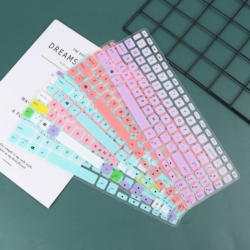 15.6 inch Notebook Laptop Keyboard Cover Protector Keyboard Skin Protector For Gaming Lovers Perfect Fit Silicone Skin Keyboard Covers For Laptops