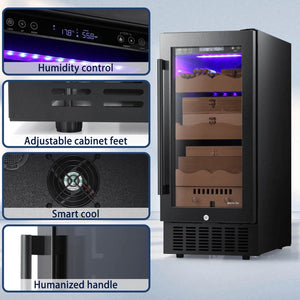 15 Inch Cigar Humidor Electric Humidor Black X5196H