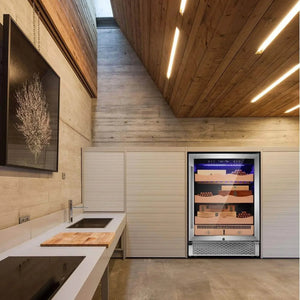 15 Inch Cigar Humidor Electric Humidor Silver Steel X5196