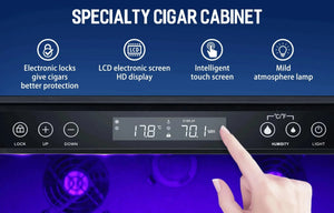 15 Inch Cigar Humidor Electric Humidor Silver Steel X5196