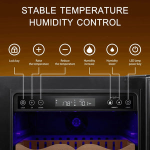 15 Inch Cigar Humidor Electric Humidor Silver Steel X5196