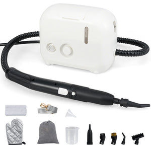 1500W Portable Steam Cleaner with 34 oz Water Tank-White
