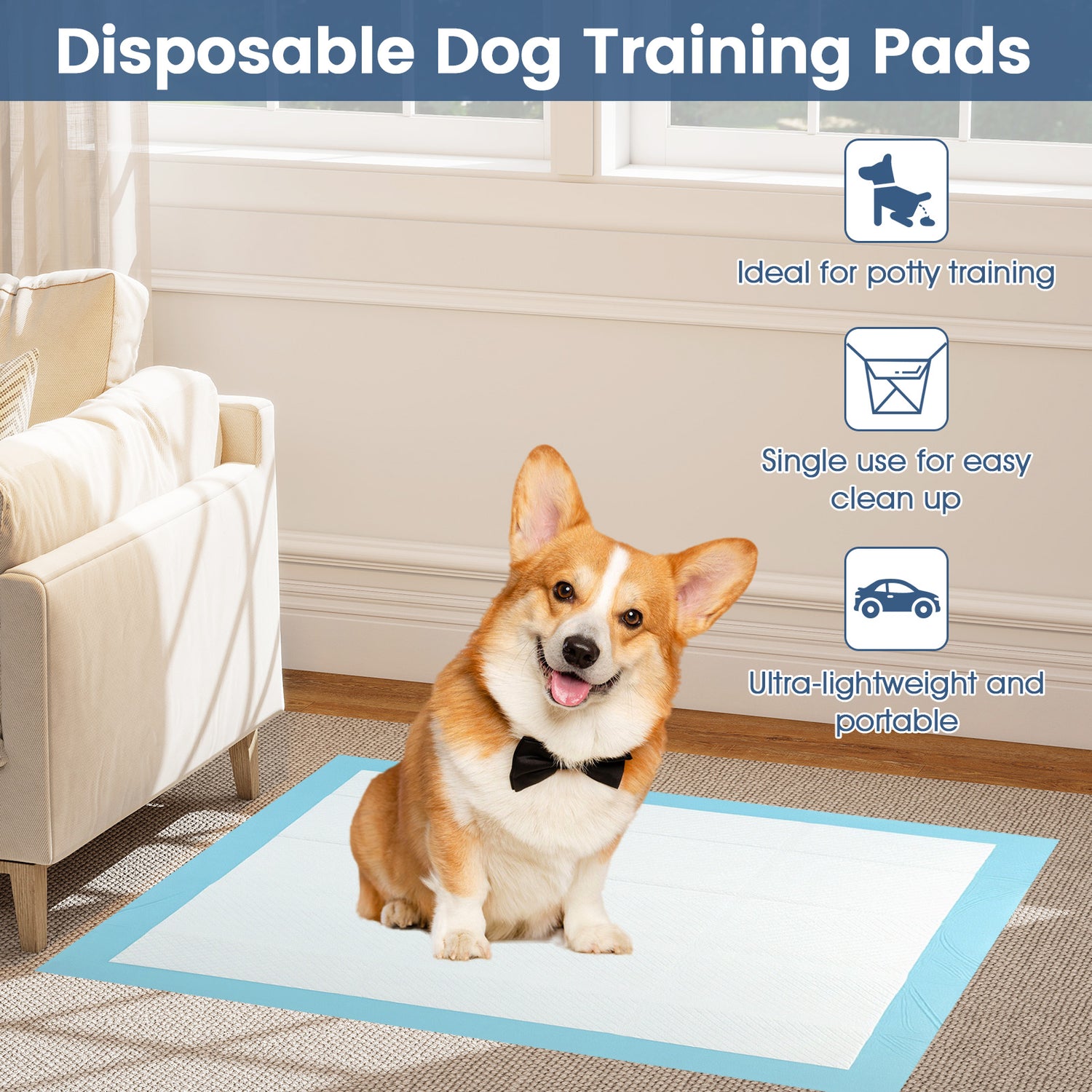 150  Pieces 24 x 36 Inch Pet Wee Pee Piddle Pad-S