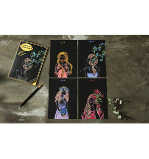 Scratch painting set creative birthday gift