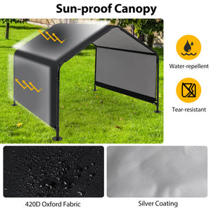 Foldable Chair Set with Padded Seat Seat and Fabric Covered Backrest-Set of 6