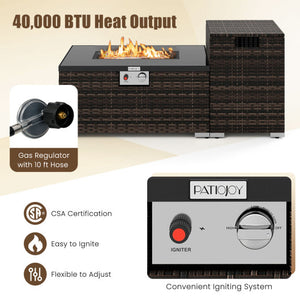 24-Inch Barrel Charcoal Grill with 2 Folding Side Tables and 544 sq.in Cooking Area